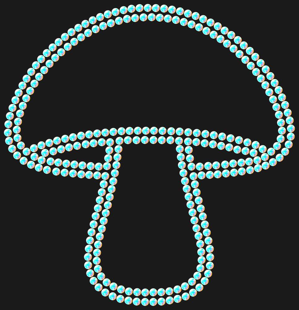 Трафарет Mushroom — RHT_MUSHROOM1_SS16_CRYSTAL_AB_DMC
