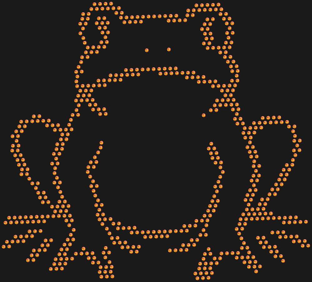 Трафарет Frog — RHT_FROG1_SS16_RED_VOLCANO