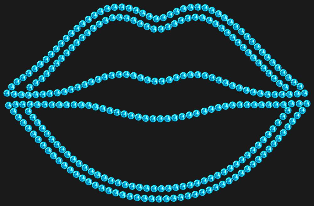 Трафарет Lips — RHT_LIPS1_SS16_AQUAMARINE