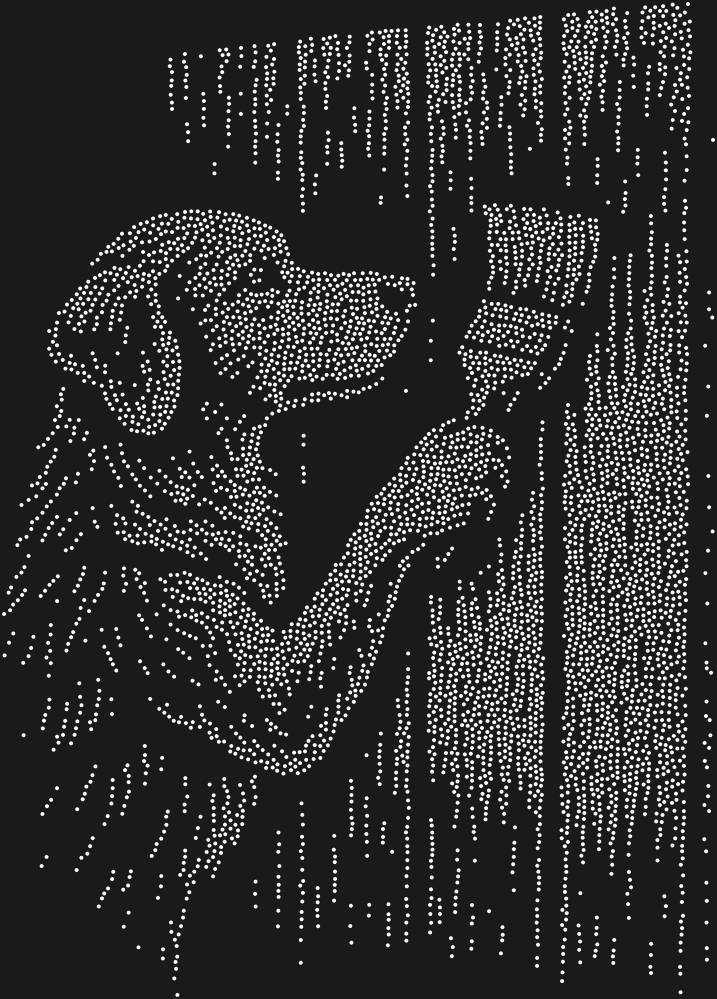 Трафарет Собака красит забор — RHT_DOG7_SS20_CRYSTAL_CLEAR