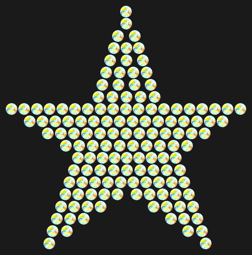Трафарет Mini Star Classic — RHT_STAR3_SS16_CRYSTAL_AB