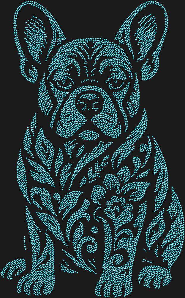 Трафарет French Bulldog — RHT_FRENCHBULLDOG1_SS12_LT_SAPPHIRE