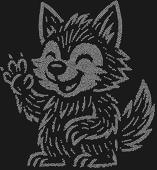 Рисунок из страз по номерам «Крошечный оборотень» — это 3605 искрящихся мгновений, что подарят вашему дому сияние волшебства и игривую лапку маленького хранителя.