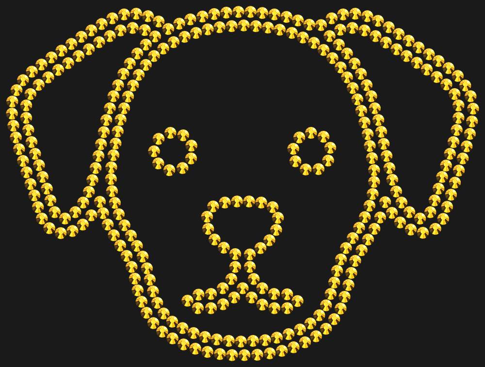 Трафарет Dog — RHT_DOG4_SS10_GOLD