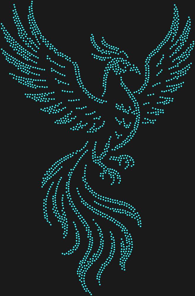 Трафарет Phoenix bird — RHT_FENIX1_SS10_AQUAMARINE