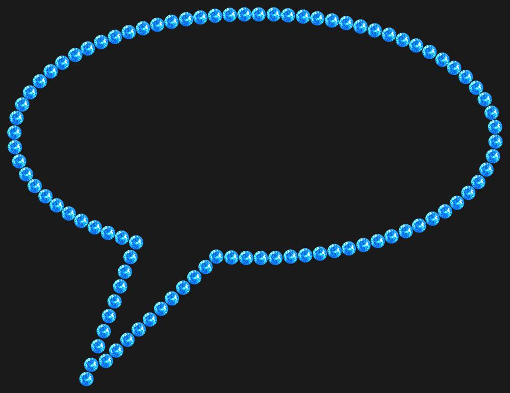 Трафарет Speech bubble — RHT_BUBBLE1_SS10_LT_SAPPHIRE