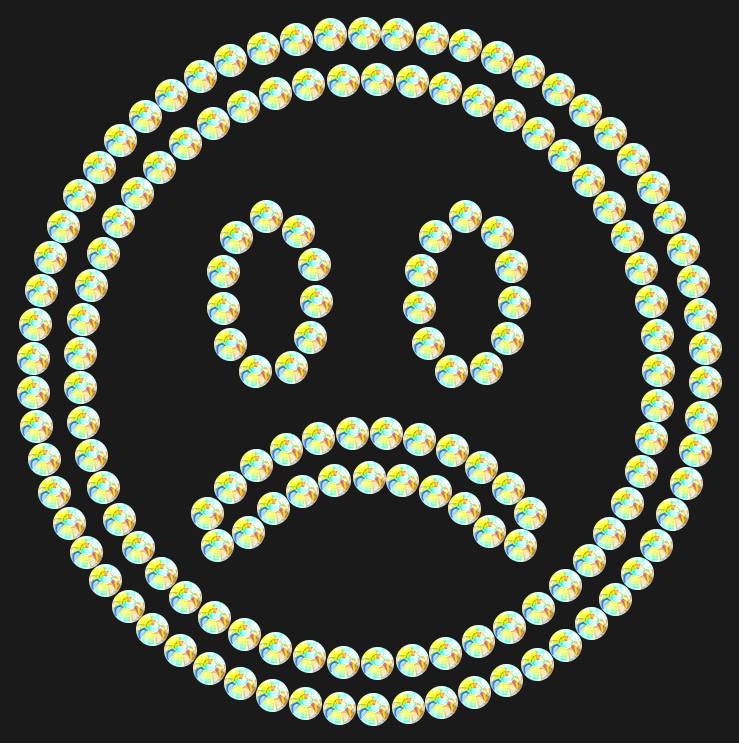 Трафарет Sad emoji — RHT_SMILE6_SS10_CRYSTAL_AB