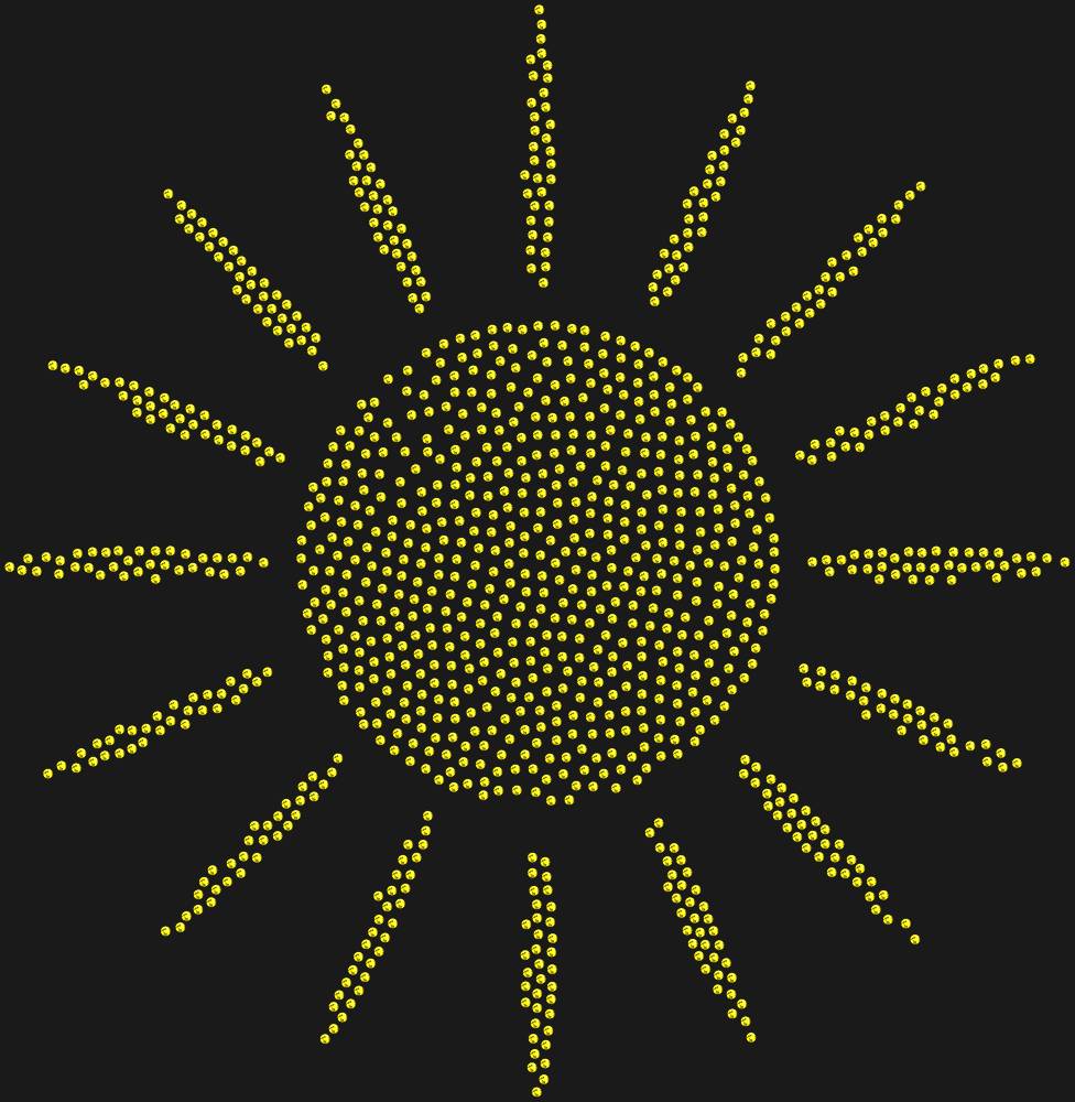 Трафарет Sun with rays — RHT_SUN1_SS16_OLIVE