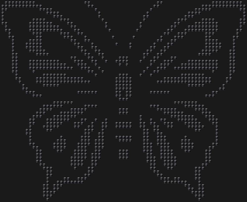 Трафарет Butterfly — RHT_BUTTERFLY2_SS10_JET_BLACK
