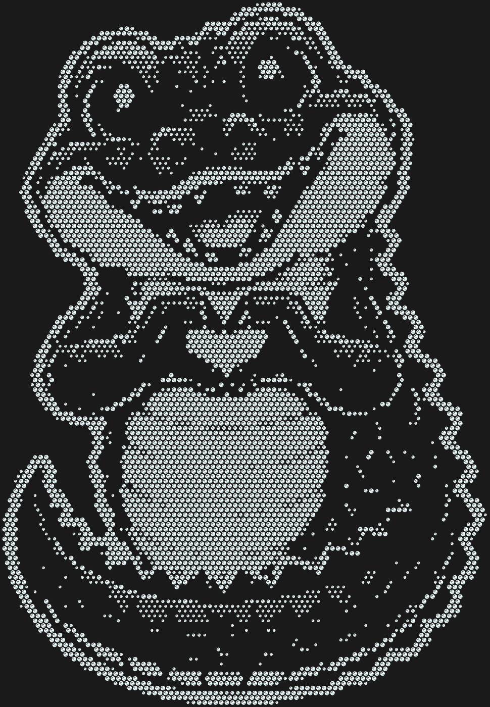 Трафарет Любвеобильный крокодил — CROCODILELOVE1