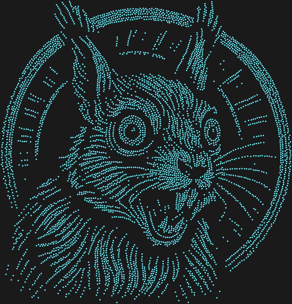 Трафарет Белка в колесе — RHT_SQUIRREL2_SS10_LT_SAPPHIRE