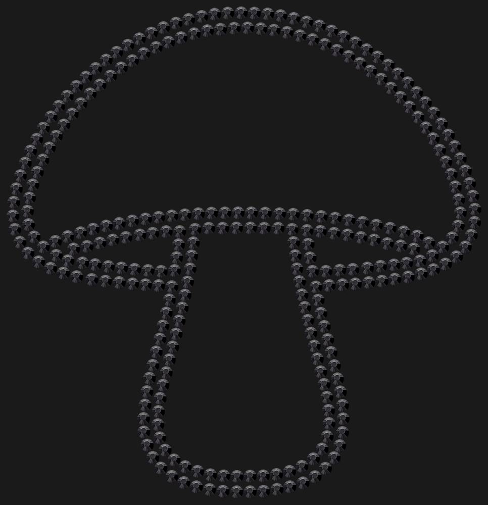 Трафарет Mushroom — RHT_MUSHROOM1_SS16_JET_BLACK