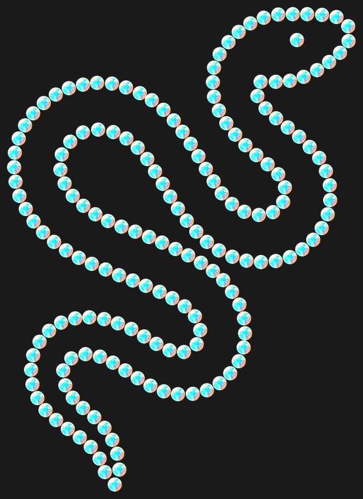 Трафарет Snake — RHT_SNAKE1_SS12_CRYSTAL_AB_DMC