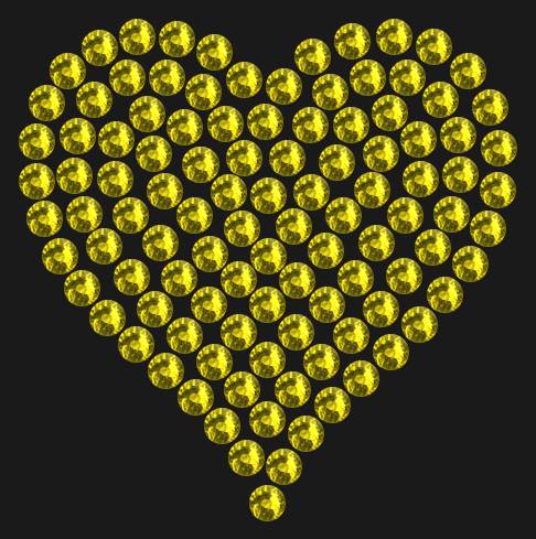 Трафарет Mini heart dense — RHT_HEART1_SS10_OLIVE