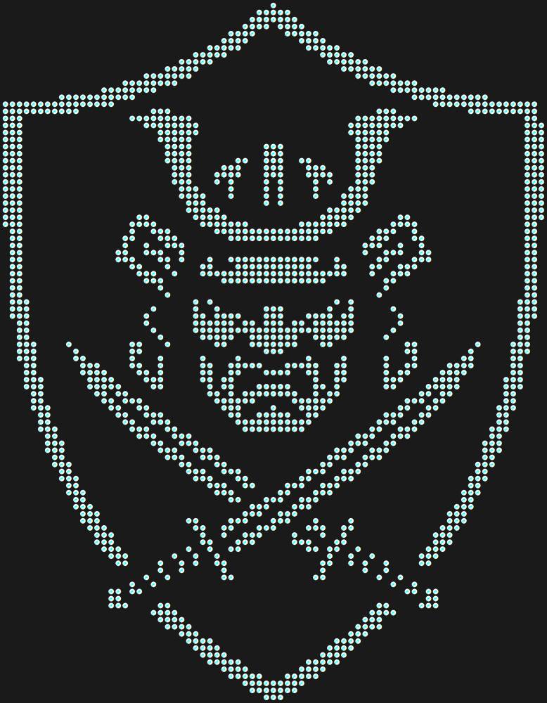 Трафарет Samurai shield — RHT_SAMURAI1_SS12_CRYSTAL_AB_DMC