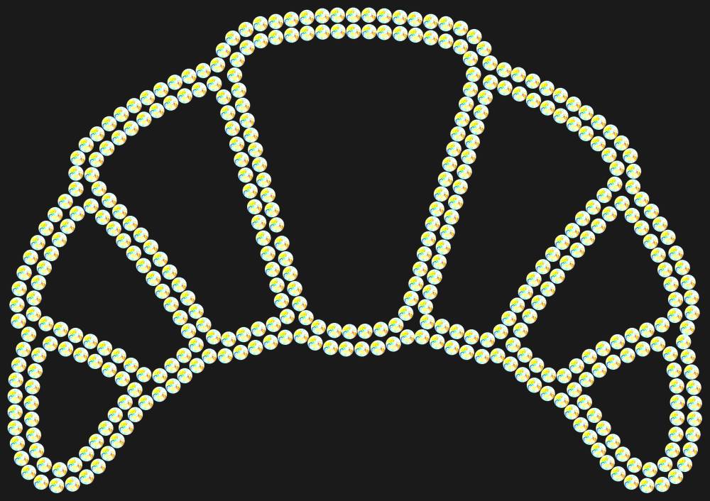 Трафарет Сroissant — RHT_CROISSANT1_SS12_CRYSTAL_AB