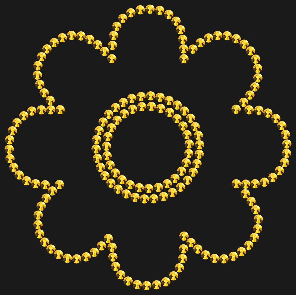 Трафарет Flower — RHT_FLOWER1_SS16_GOLD