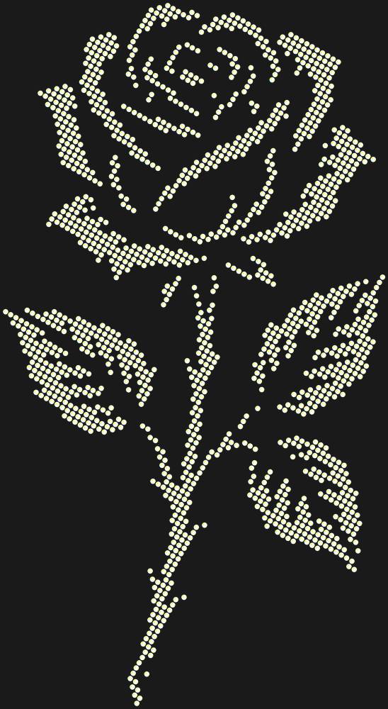 Трафарет Gothic Rose — RHT_ROSE2_SS6_CRYSTAL_AB