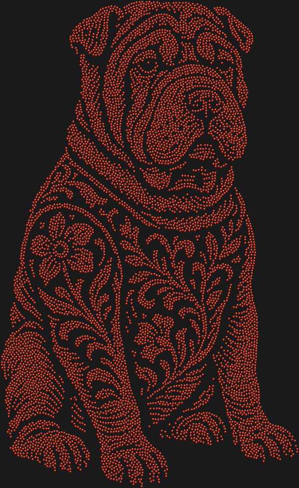Трафарет Шарпей — RHT_DOG5_SS10_LT_SIAM