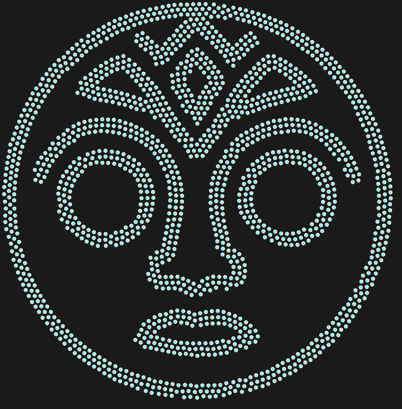 Трафарет Африканская маска Чимало — CHIMALOMASK1