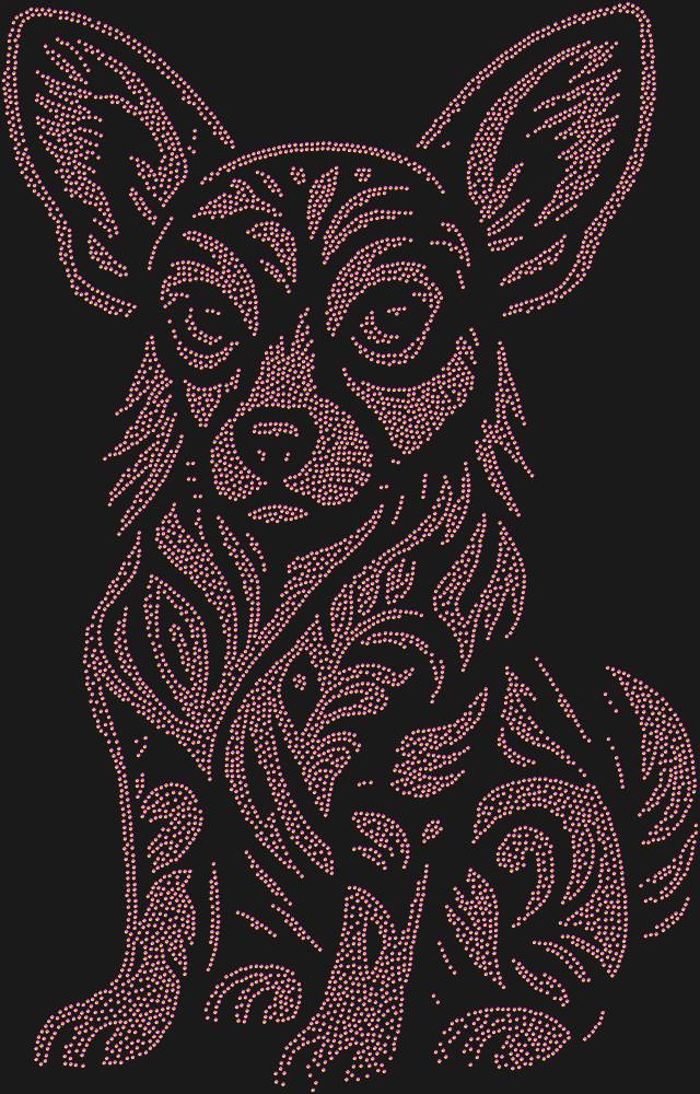 Трафарет Чихуахуа — RHT_CHIHUAHUA1_SS10_RAINBOW