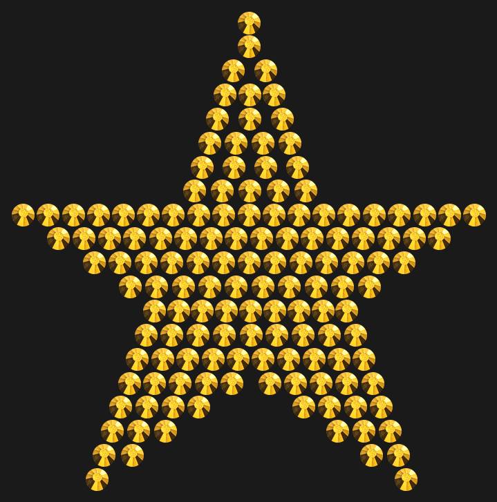 Трафарет Mini Star Classic — RHT_STAR3_SS10_GOLD