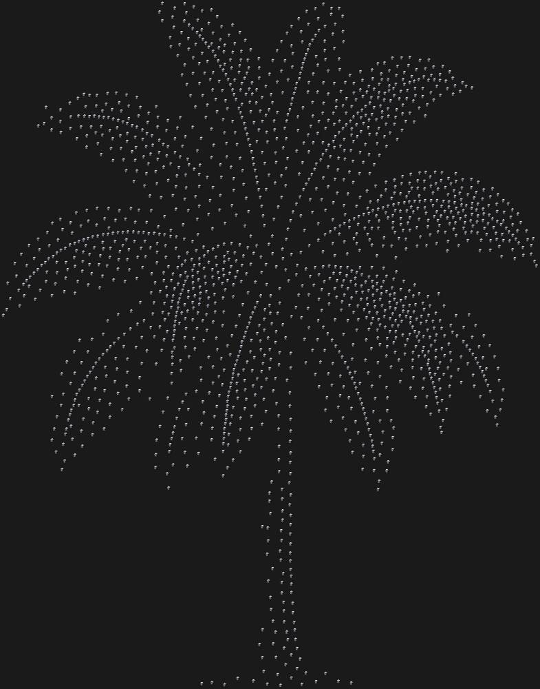 Трафарет Palm tree — RHT_PALM1_SS16_JET_BLACK