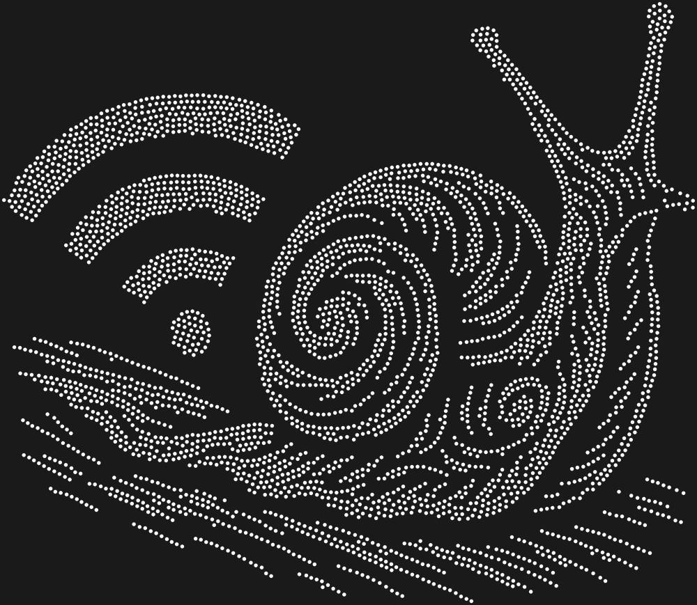 Трафарет Медленный интернет — RHT_SNAIL3_SS6_CRYSTAL_CLEAR