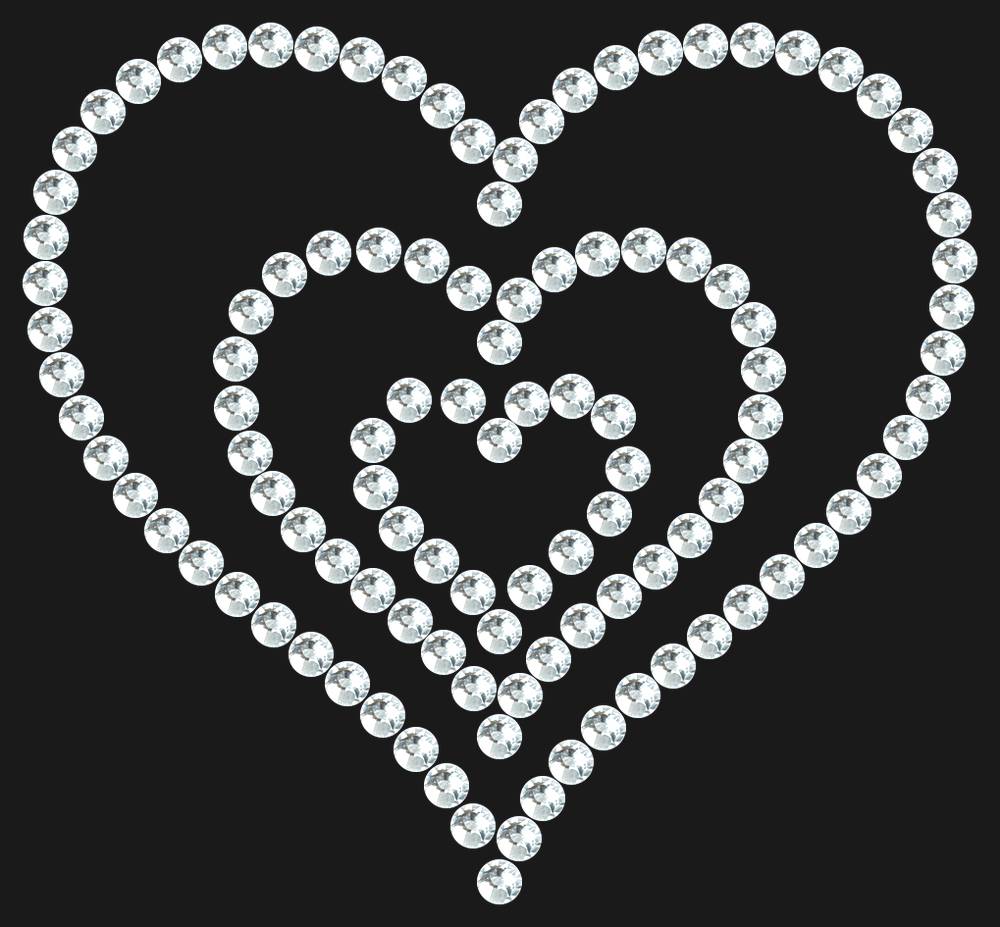Трафарет Triple heart — RHT_HEART7_SS16_CRYSTAL_CLEAR