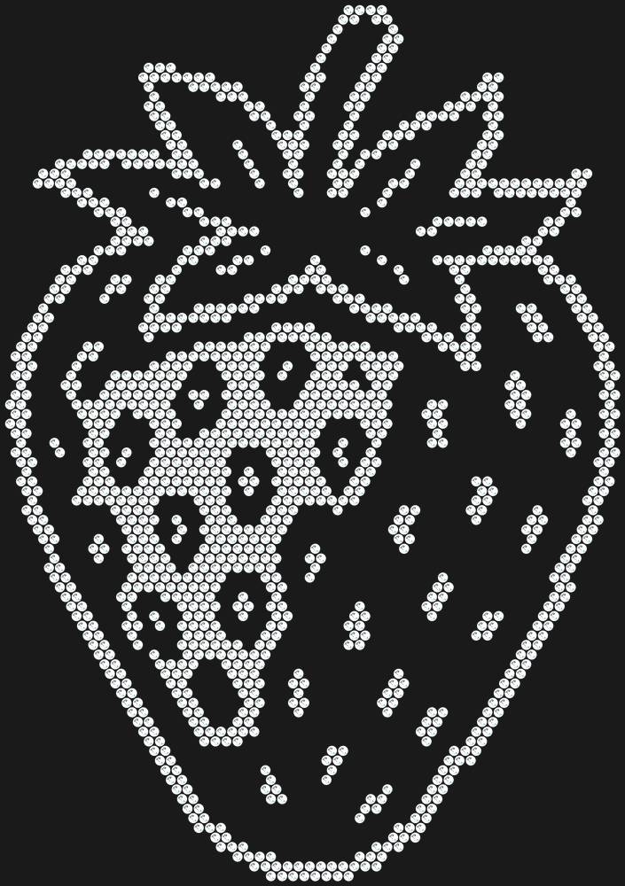 Трафарет Strawberry — RHT_STRAWBERRY1_SS10_CRYSTAL_CLEAR