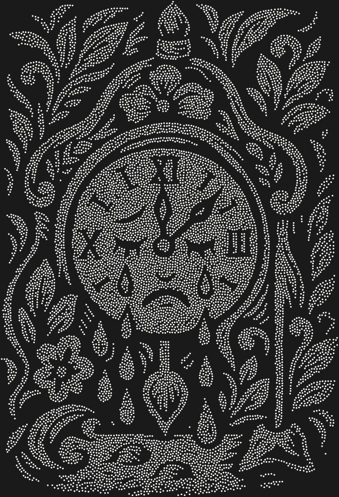 Трафарет The clock that could cry — RHT_CRYINGCLOCK1_SS5_CRYSTAL_AB
