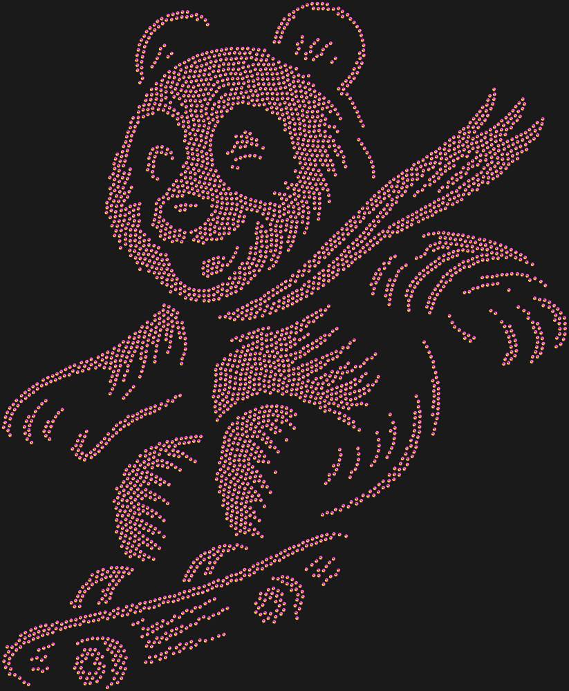Трафарет Панда на скейтборде — RHT_PANDASKATE1_SS20_RAINBOW
