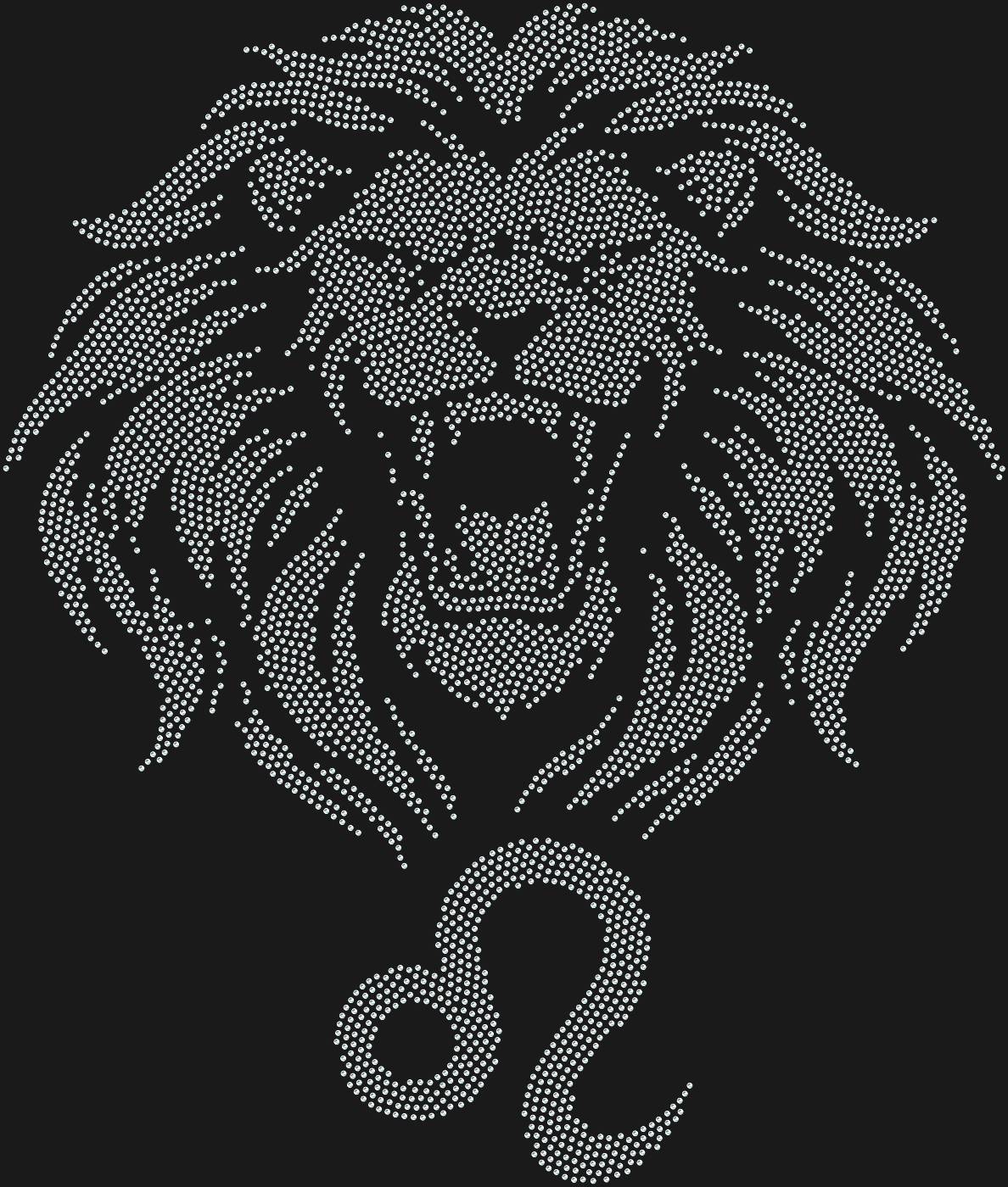 Трафарет Знак зодиака Лев — LEO1