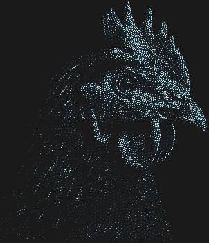 Курица из 3577 страз: пусть этот сияющий образ озарит ваш мир игривым блеском и подарит фонтан вдохновения для самых смелых идей.