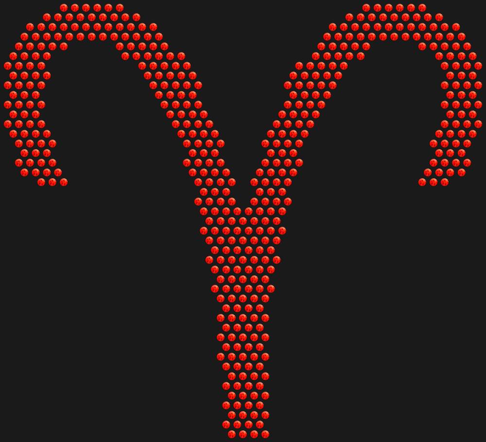 Трафарет Aries (Zodiac sign) — RHT_ZODIACARIES1_SS10_LT_SIAM