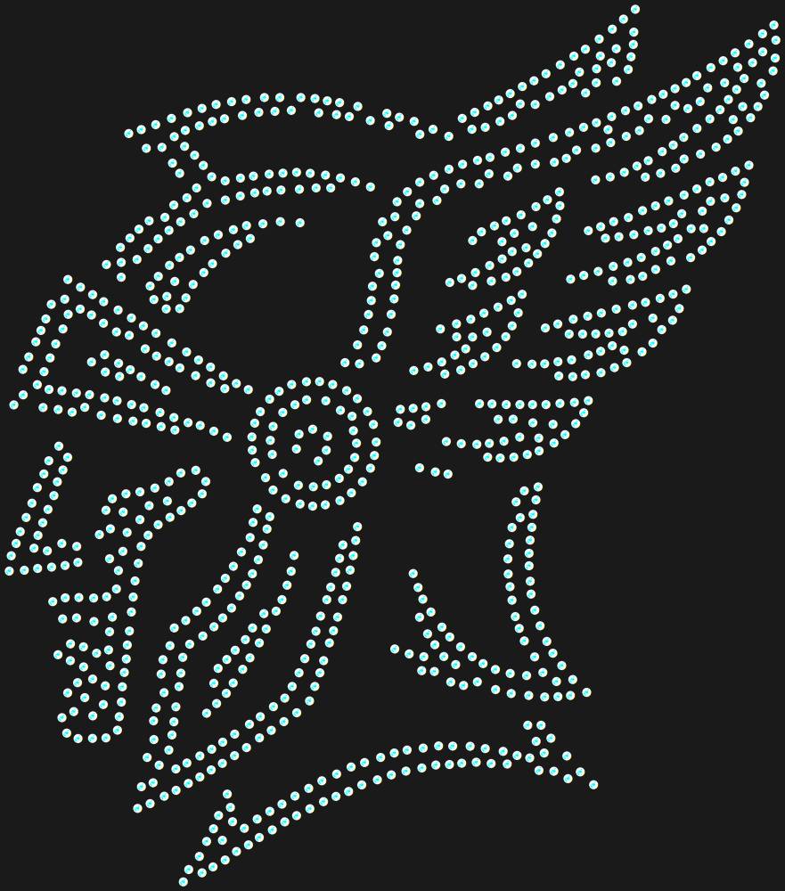 Трафарет Warrior in a winged helmet — RHT_HELMET1_SS20_CRYSTAL_AB_DMC