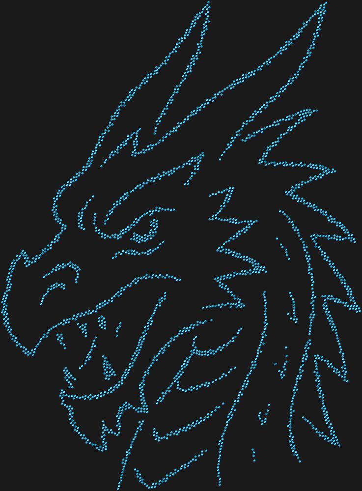 Трафарет Dragon's Head — RHT_DRAGON1_SS10_SAPPHIRE