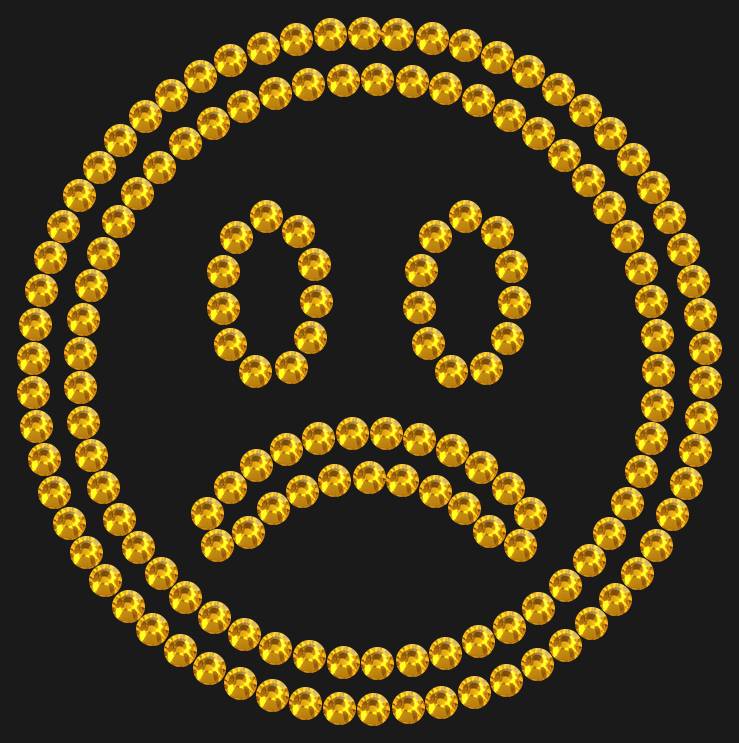 Трафарет Sad emoji — RHT_SMILE6_SS10_TOPAZ