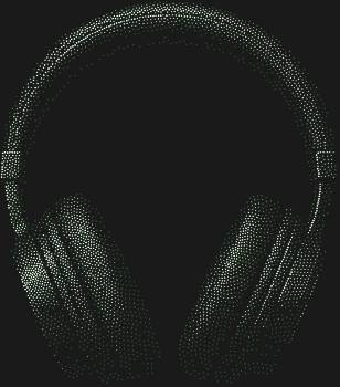 Рисунок из страз «Наушники»: 3650 сияющих граней оживят ваш стиль, переливаясь в такт мечтам и вдохновению.