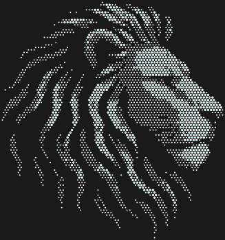 Рисунок из страз по номерам «Лев в профиль» с его 2452 сияющими стразами пробудит в вас силу и величие, словно солнечный луч скользит по волнистой гриве могучего царя зверей.