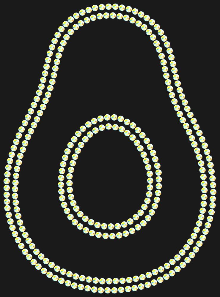 Трафарет Avocado — RHT_AVOCADO1_SS6_CRYSTAL_AB