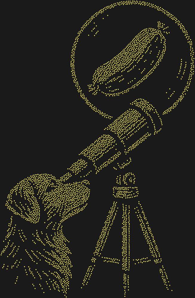 Трафарет Astronomer-dog — RHT_DOG6_SS3_GOLD