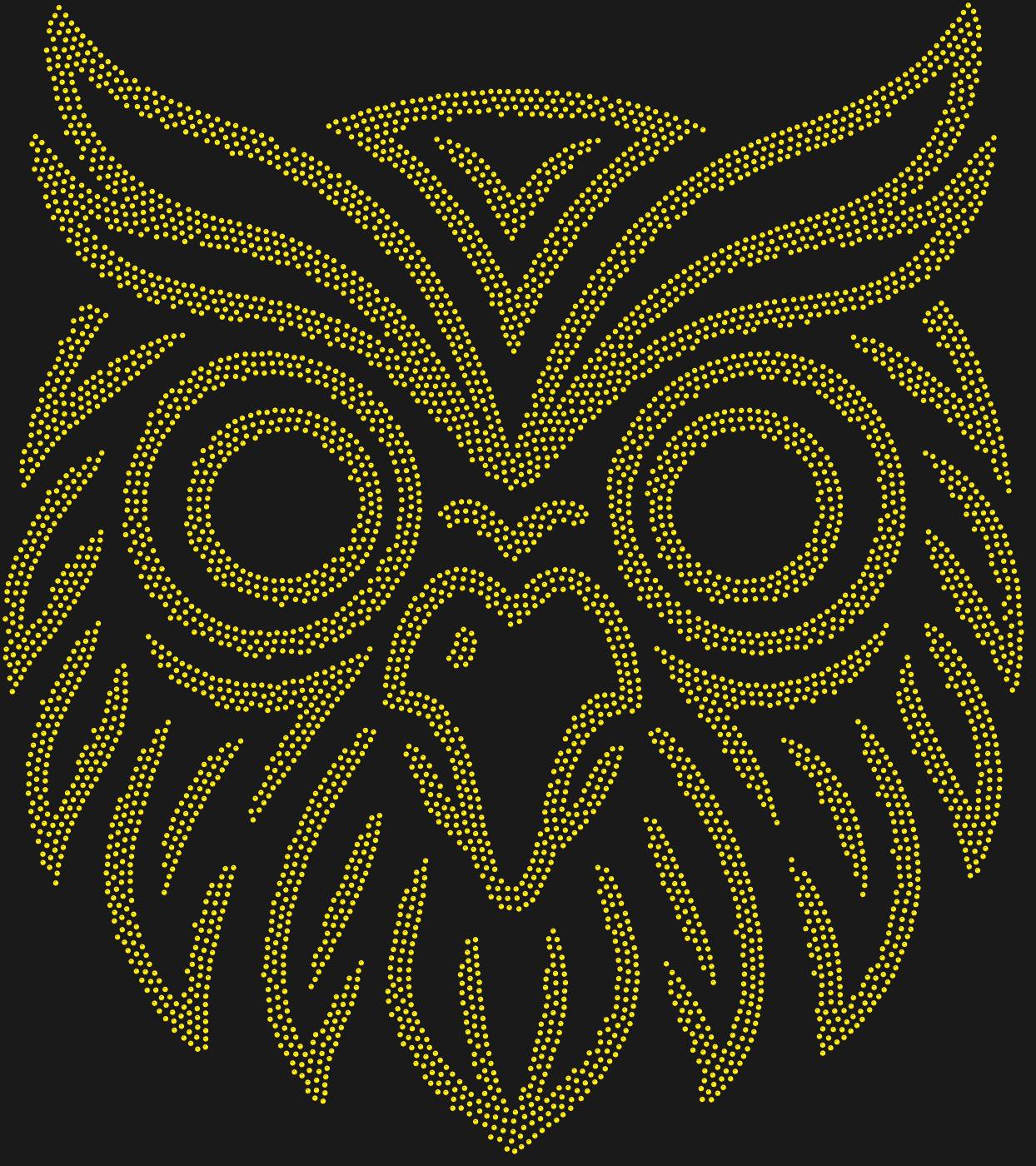 Трафарет Маска Сова североамериканских индейцев — OWLMASK1