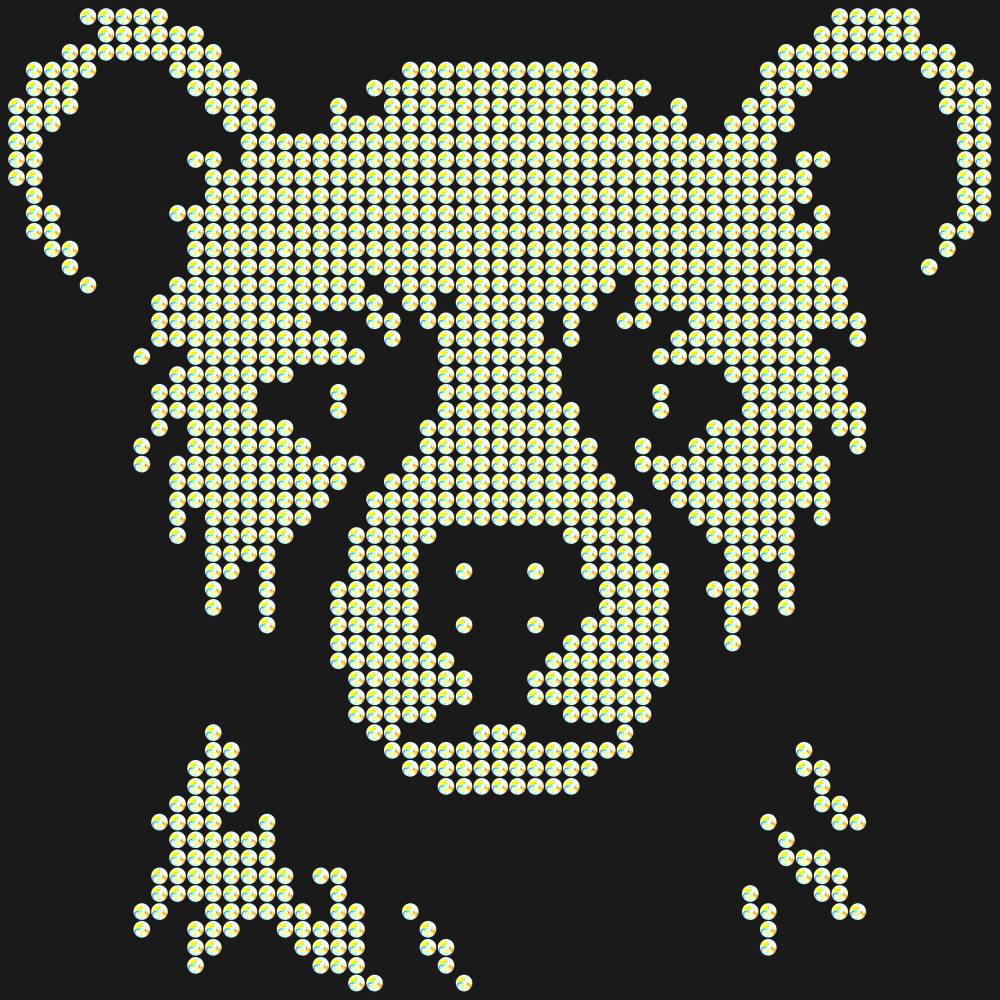 Трафарет Stern bear cub — RHT_LITTLEBEAR1_SS16_CRYSTAL_AB