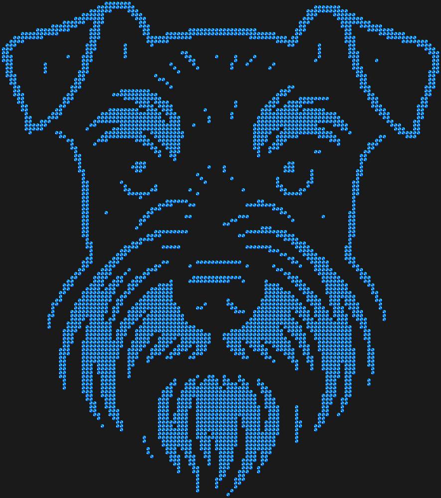 Трафарет Miniature Schnauzer — RHT_DOG1_SS10_SAPPHIRE