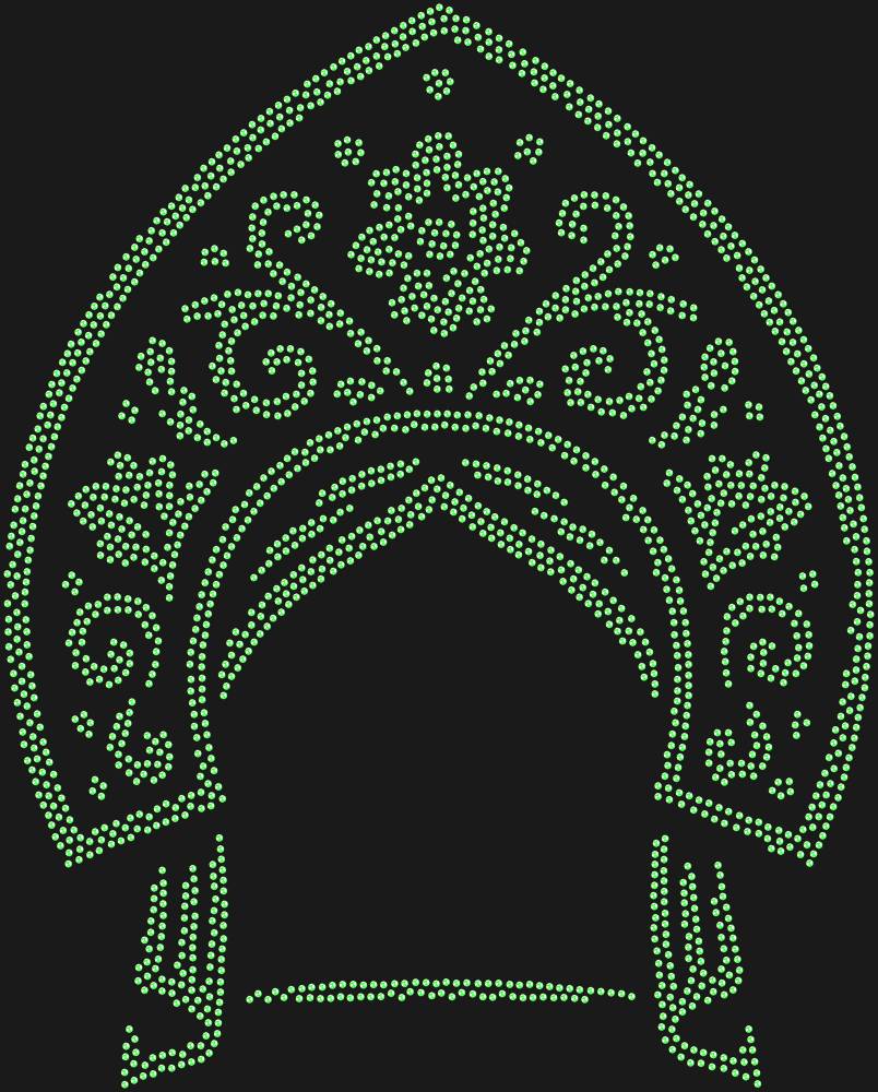 Трафарет Kokoshnik — RHT_KOKOSHNIK1_SS10_LT_PERIDOT