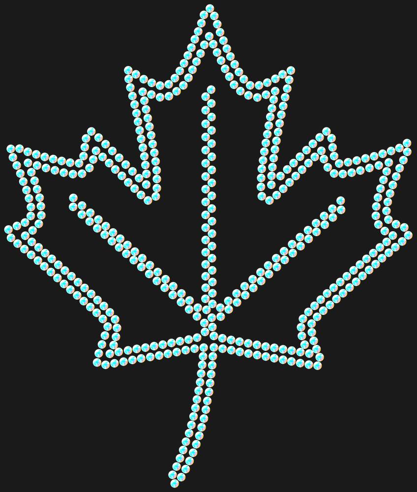 Трафарет Maple leaf — RHT_MAPLE1_SS12_CRYSTAL_AB_DMC