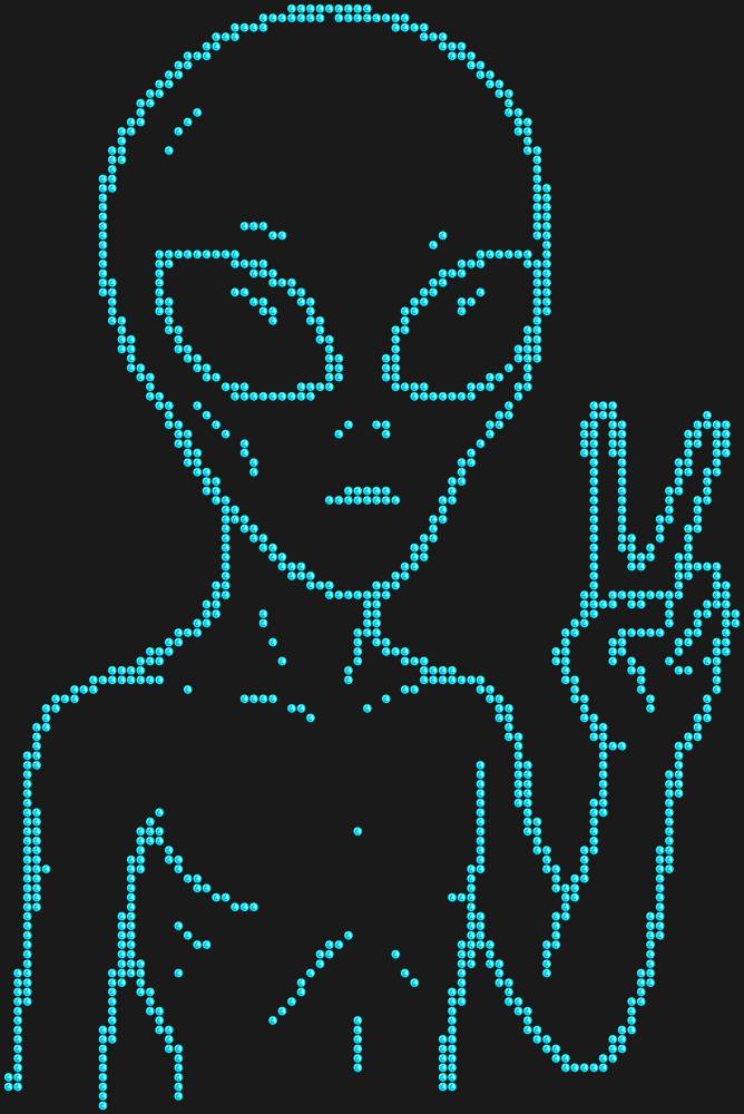 Трафарет Alien — RHT_UFO4_SS10_AQUAMARINE