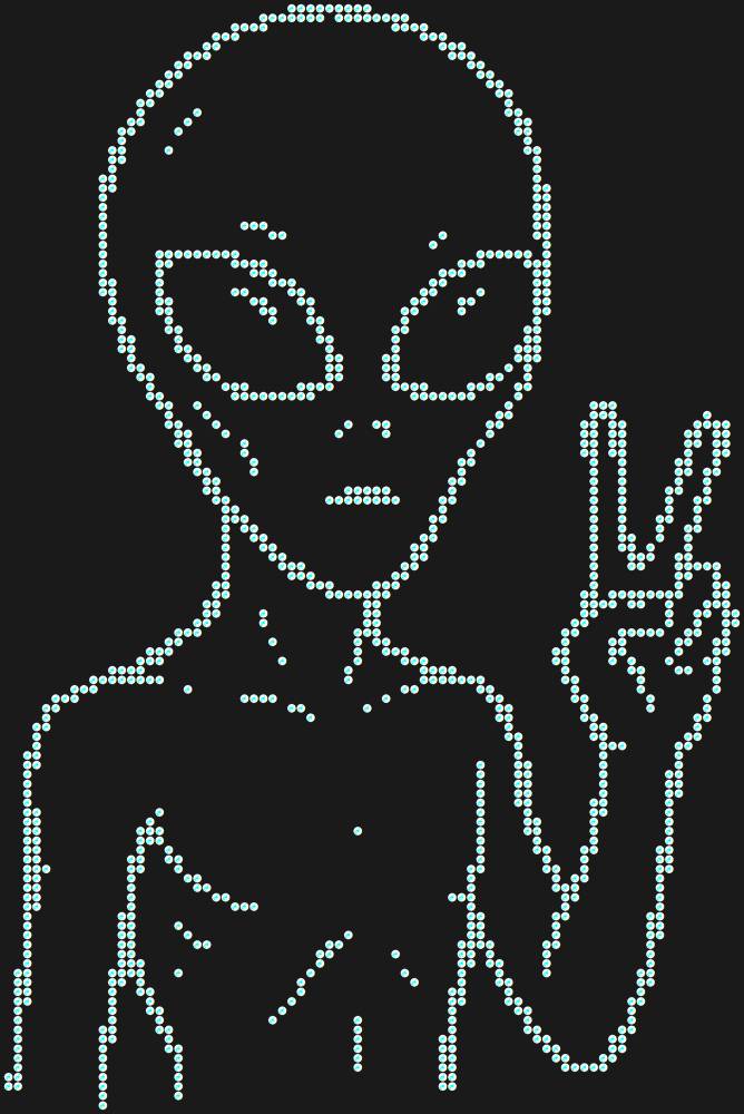 Трафарет Alien — RHT_UFO4_SS16_CRYSTAL_AB_DMC