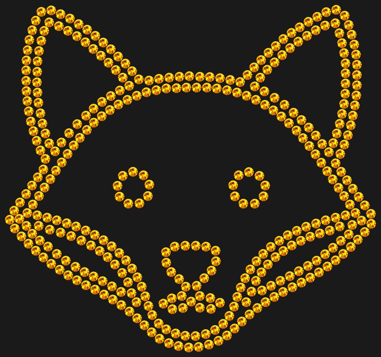 Трафарет Лиса — FOX1